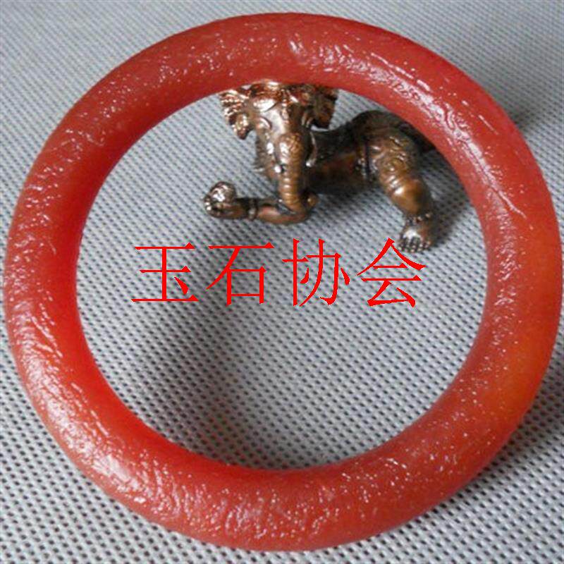 云南保山老南红玛瑙复古手镯南红包浆磨砂细圆条玛瑙玉手镯子女款