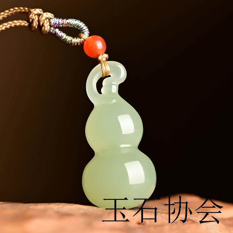 和田玉葫芦吊坠女项链小款玉坠晴水立体福禄玉石挂件高端送人礼物