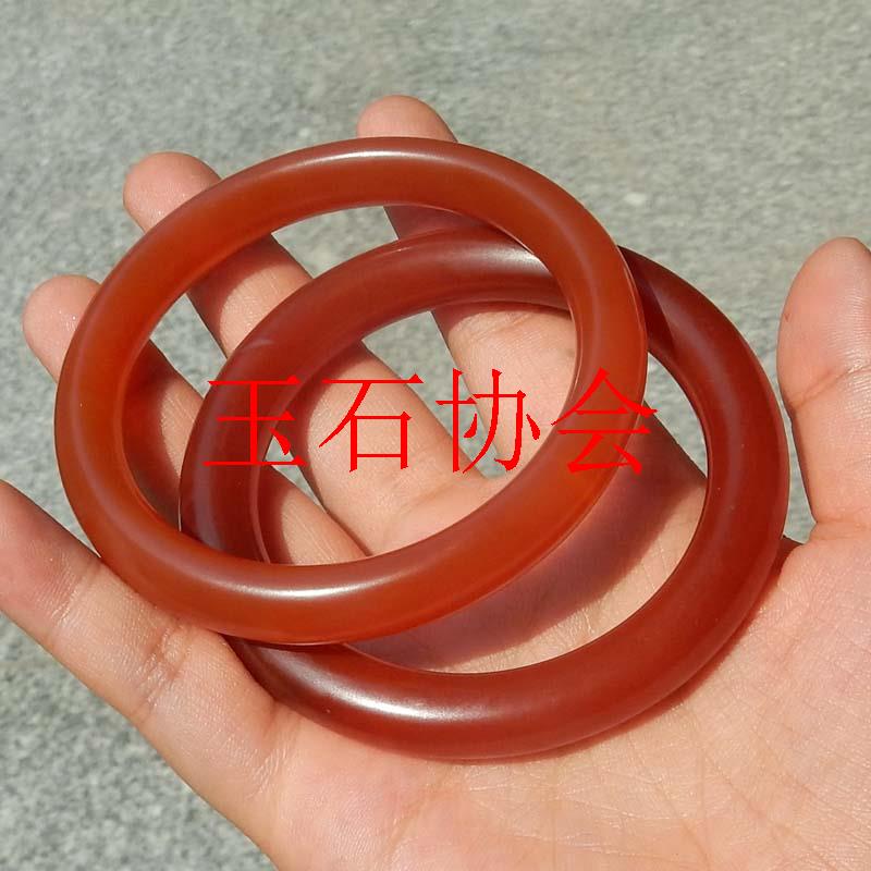 精品特色民族风宝山冰种南红玛瑙经典圆条女士简约复古手镯手饰品