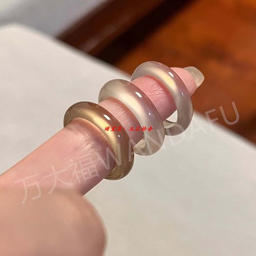 天然玉石男女玛瑙香槟金高冰高冰