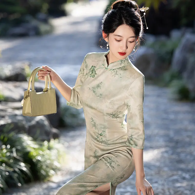 长款2025春季新款旗袍改良女旗袍