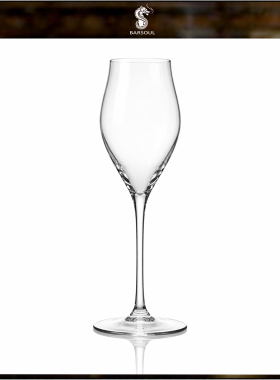 酒吧灵魂水晶BSCK606手工线条320ml高脚鸡尾酒香槟红酒起泡酒杯子