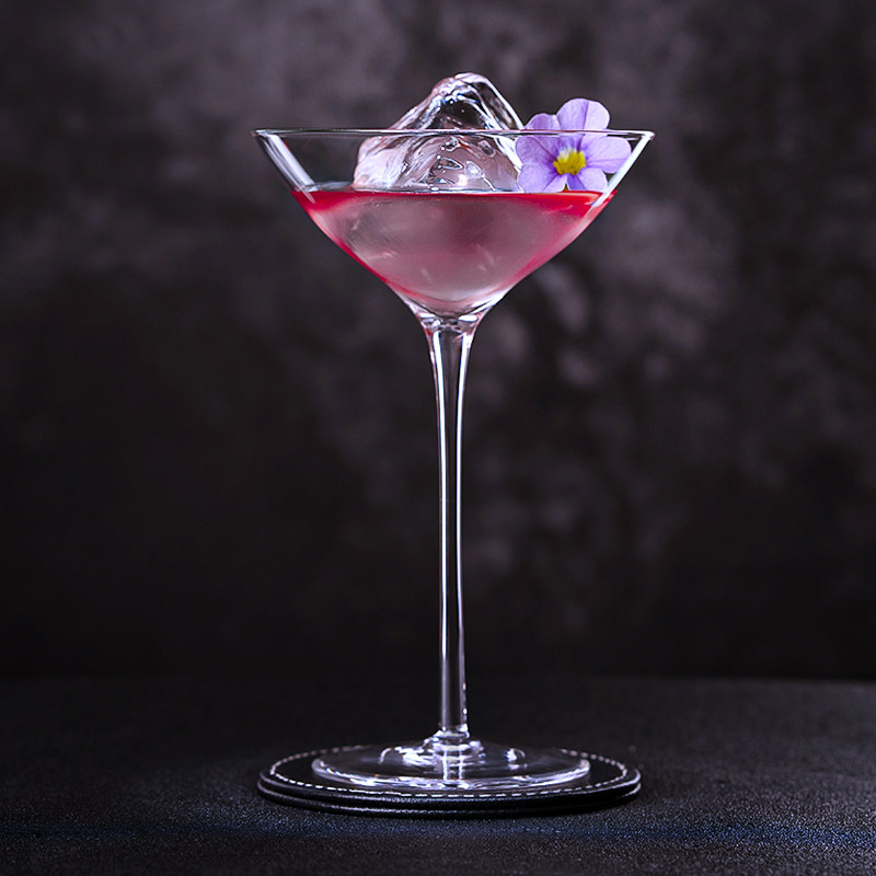 酒吧灵魂日式木村系160ml无铅水晶v型干马天尼个性鸡尾酒杯马提尼