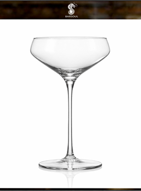 酒吧灵魂BSCK501无铅水晶日式190ml手工高脚干马天尼鸡尾酒杯