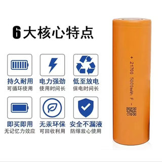 21700锂电池 易成阳光5000mah 电动两轮车平衡车灯具手电筒电池5c