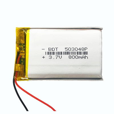 高容量A品503048聚合物锂电池 800mah 行车记录仪 蓝牙小音箱电池