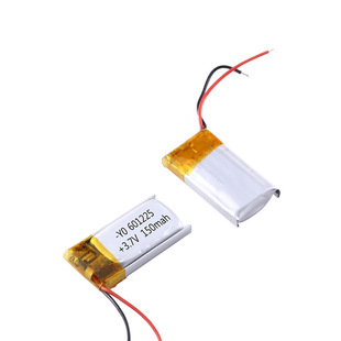 601225充可电150毫安蓝牙耳机3.7V软包聚合物锂电池