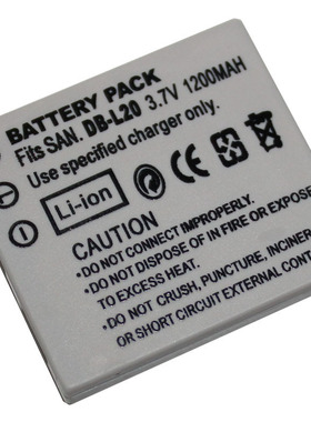 适用于三洋 DB-L20电池 DBL20 电池