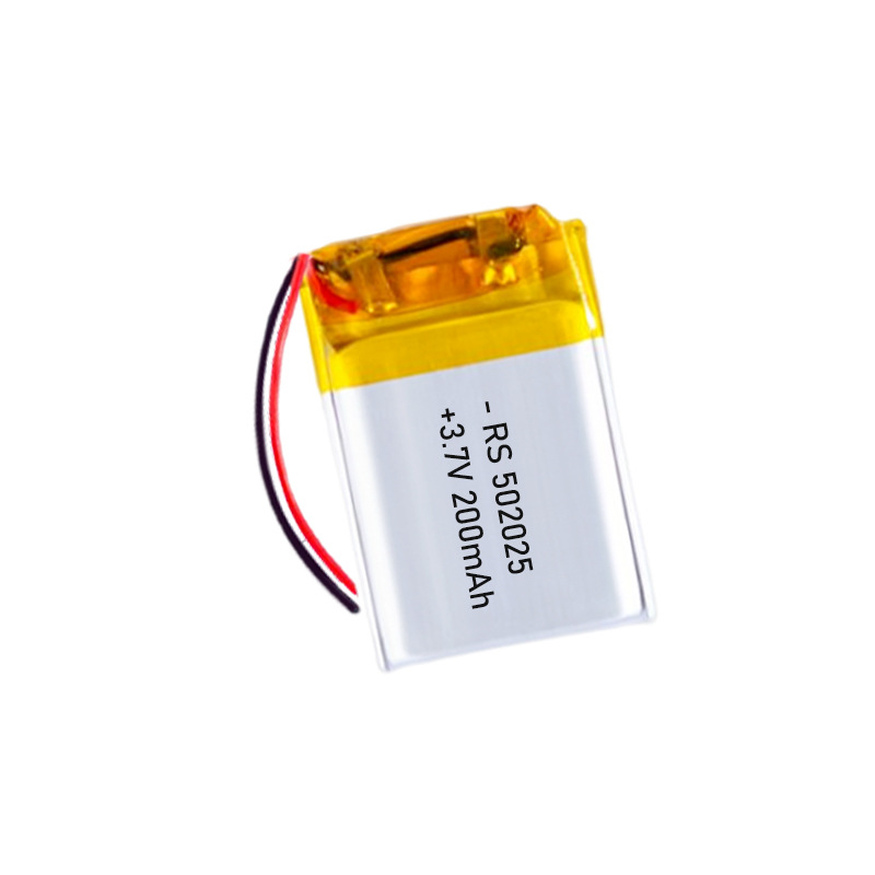 502025聚合物锂电池 200mAh智能手表LED灯美容仪可充电电池402025