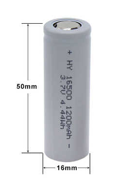 16500锂电池3.7V1200mAh高容量高倍率充电锂离子电池工厂