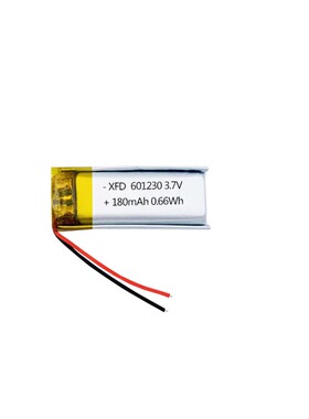 601230聚合物锂电池180mAh提供KC认证美容棒智能笔可充电电池