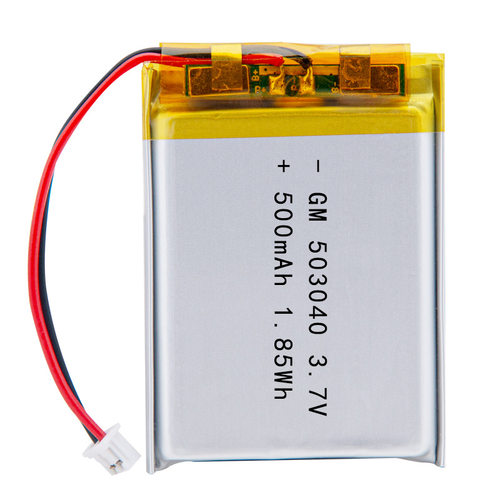 503040聚合物锂电池 3.7V足容量充电锂电池 蓝牙耳机行车记录仪