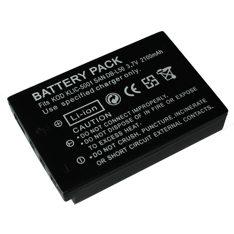 适用柯达 三洋P880 P850 Z7590 Z760 Z730 KLIC-5001 DB-L50电池