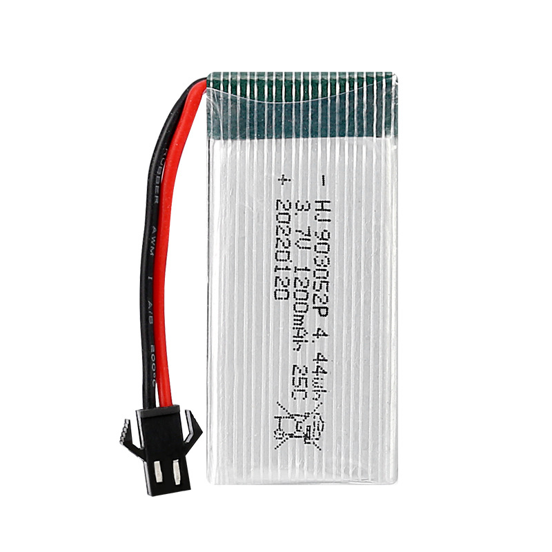 3.7V 1200mAh锂电池X5SW四轴飞行器25C航模配件903052P无人机电池