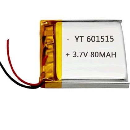 601515聚合物锂电池 80mAh 认证齐全 蓝牙电子 数码产品电池