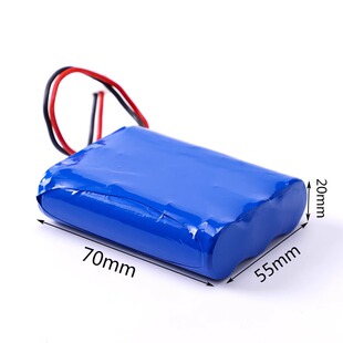 18650锂电池组3.7V并联三节12V50ah60ah喷雾器制氧机摄像头灯电池