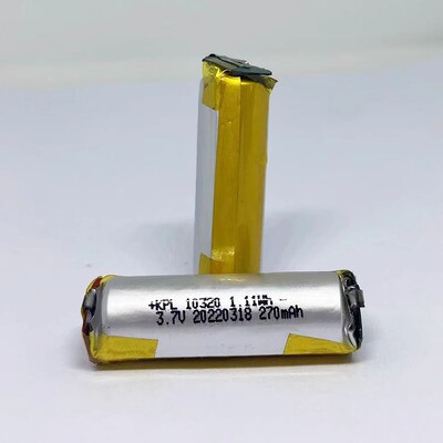 软包聚合物锂电池小圆柱形10320 TWS蓝牙耳机点读笔工厂新款