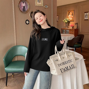 巨好看的早秋连帽卫衣女款2026爆款时尚洋气小个子独特超好看上衣