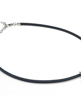 choker哆啦a梦原创纯银牛皮项圈