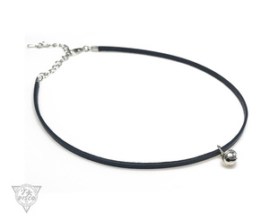 哆啦A梦原创手工925纯银迷你铃铛choker颈环牛皮项圈可爱生日礼物