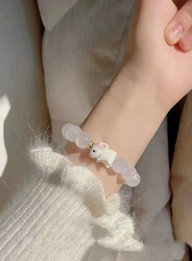 儿童手链女童闺蜜小学生年新子网红姐妹串珠漂亮手环