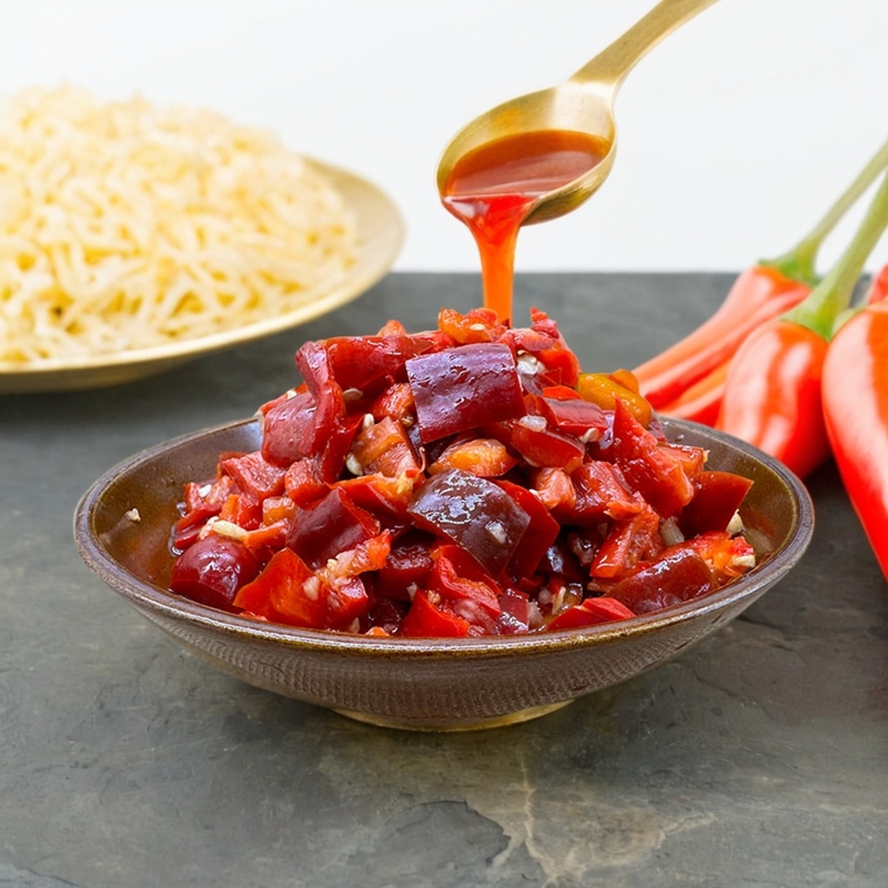 安徽无为特产农家手工红辣椒片剁椒咸香脆爽500克食用开胃下饭菜