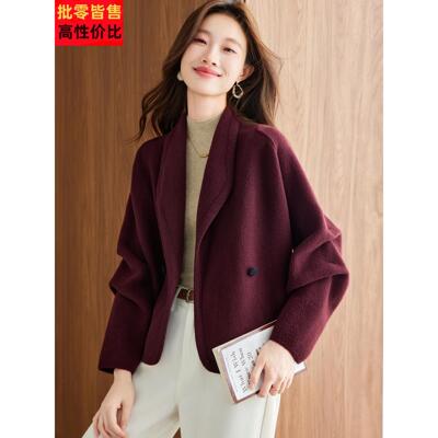 小香风西装领短外套女秋冬2025新款高级感小个子时尚洋气毛呢上衣