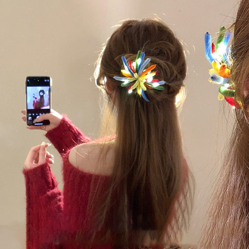 韩国ins气质甜酷鲨鱼夹简约时尚个性高档外出后脑勺盘发抓夹发饰