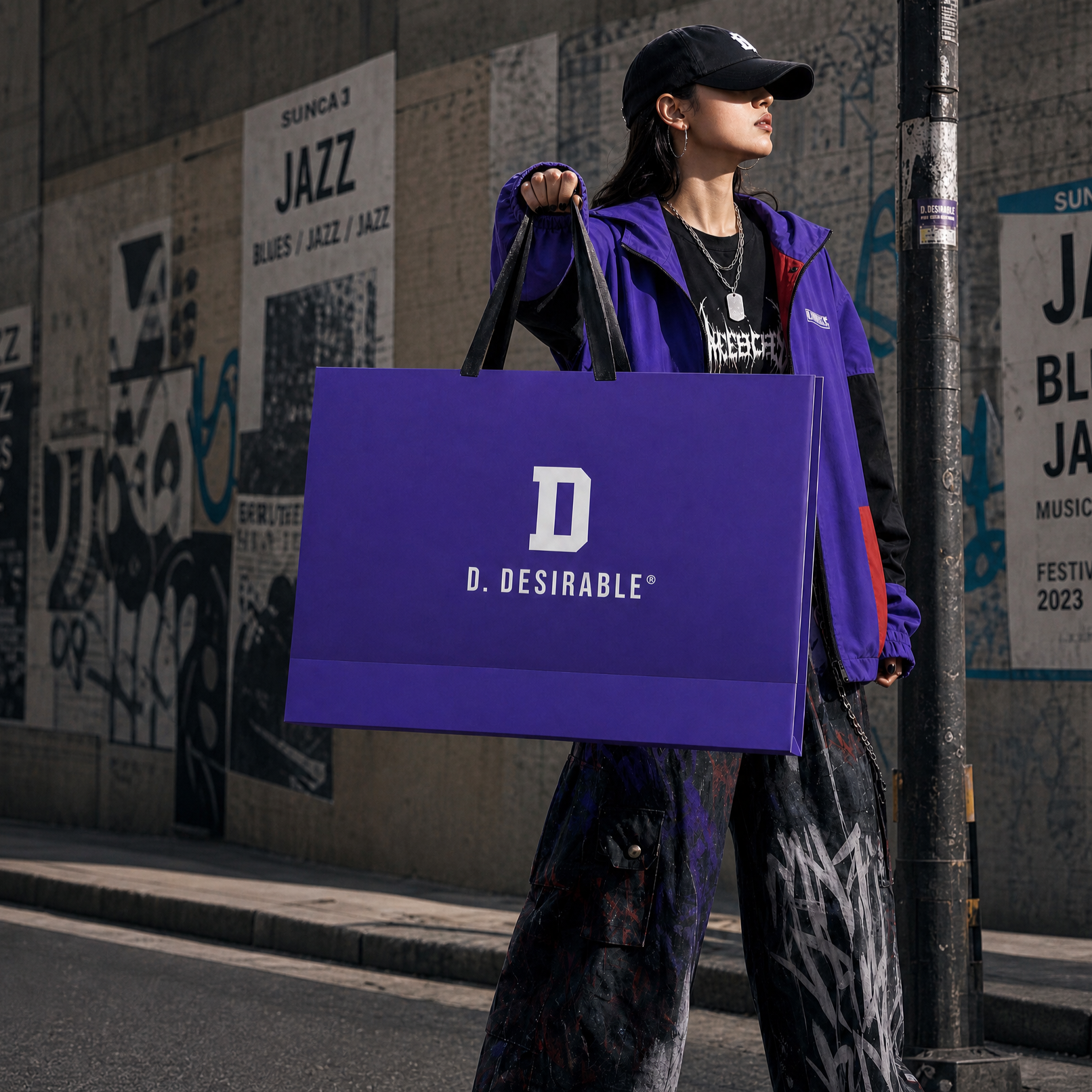 服装店手提袋定制纸袋潮牌高级网红女装衣服专用购物包装袋logo