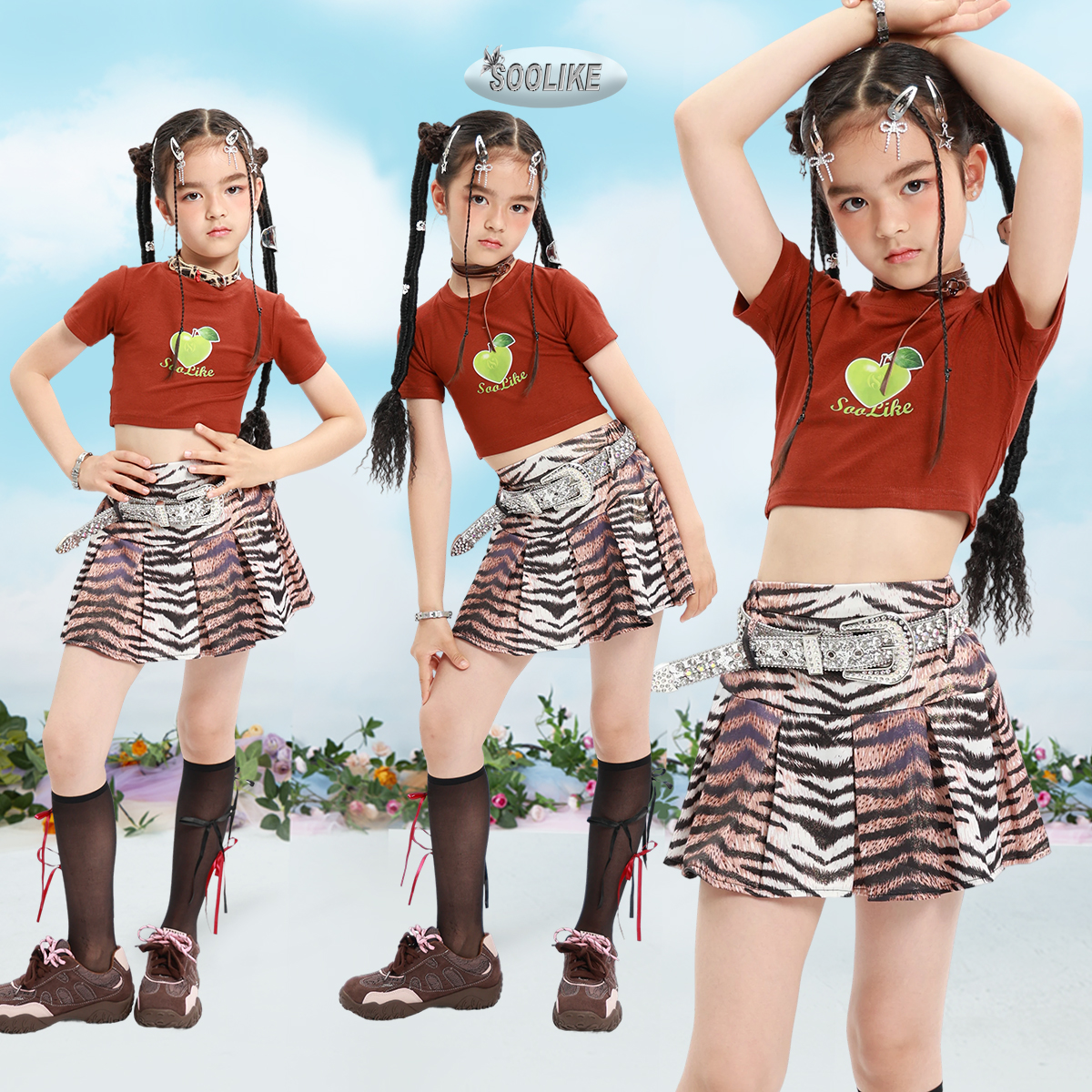 儿童爵士街舞演出服潮服