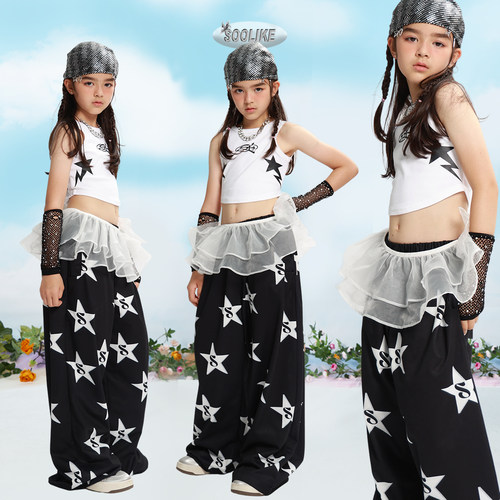 女童爵士舞演出服套装