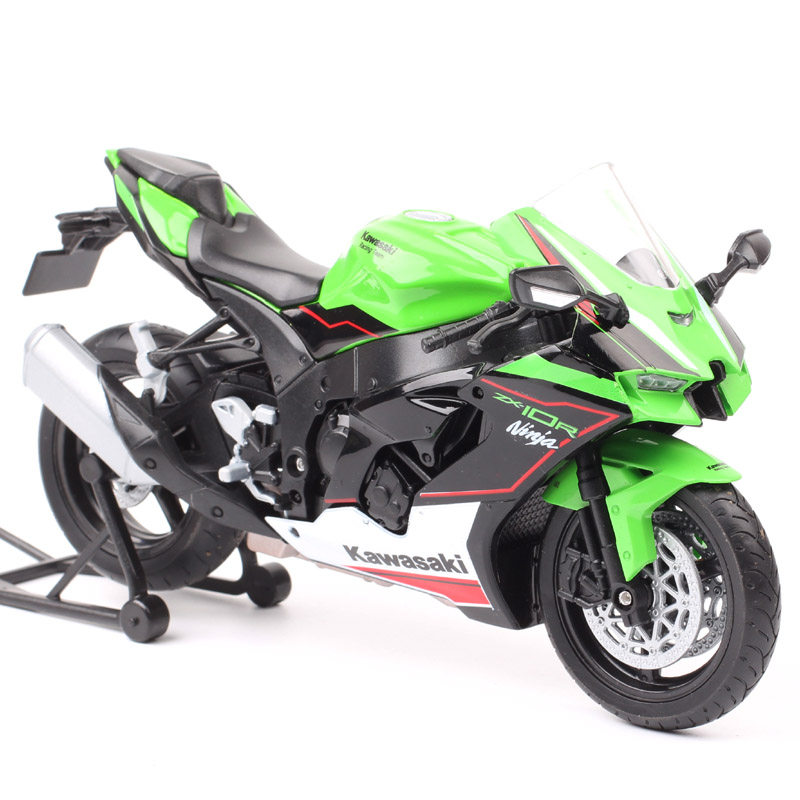 1:12威利2021川崎忍者zx-10r ninja zx10r仿真摩托车静态机车模型
