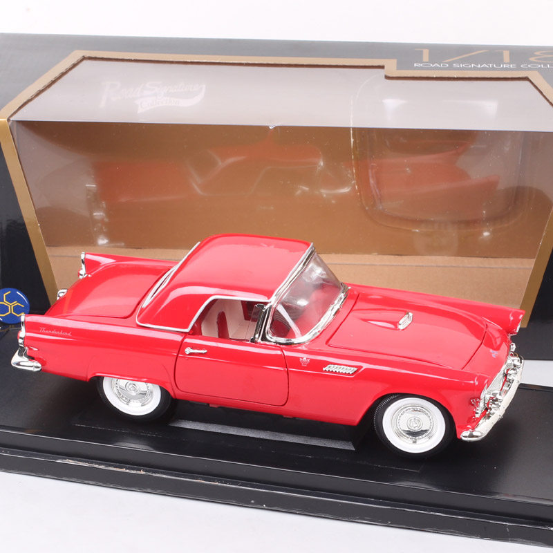 1:18路鹰一鸣1955福特雷鸟敞篷轿车复古老爷车仿真汽车模型静态