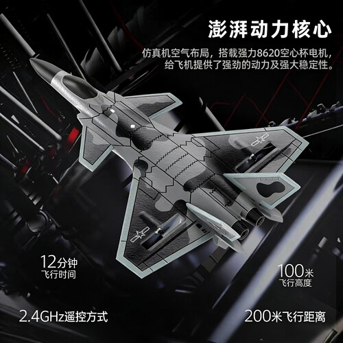 2026新专业航模新手J20战斗机遥控飞机固定翼泡沫儿童户外滑翔机