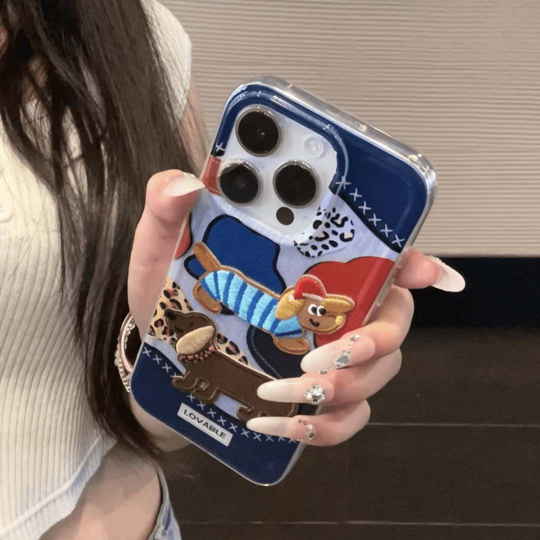 两只腊肠狗适用13苹果15promax手机壳iphone141211红米k70至尊小米荣耀8090novaP50保护套40华为pura70mate60