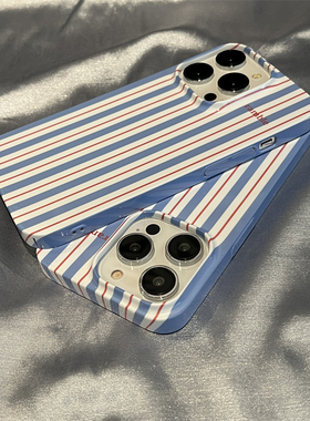 iPhone16promaxins清新条纹适用苹果14手机壳新款iphone13promax菲林硬壳12防摔软壳11X华为荣耀vivo小米oppo