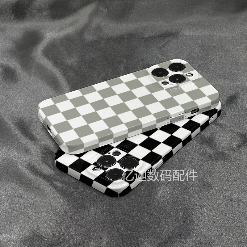 棋盘格菲林适用苹果14手机壳iphone13promax全包硬壳保护套12女款高性价比高么？