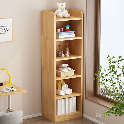 实木生态板书架落地书柜子储物柜家用儿童学生客厅多层简易收纳柜