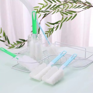 杯刷水杯清洗神器奶瓶刷洗杯子专用刷子清洁刷长柄海绵刷去污家用