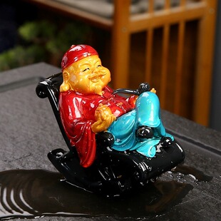 斗地主变色茶宠客厅摆件新款可养创意茶招财功夫茶具地主老财摆件