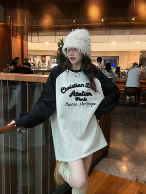 插肩袖加厚上衣JLSUNFLOWER毛圈