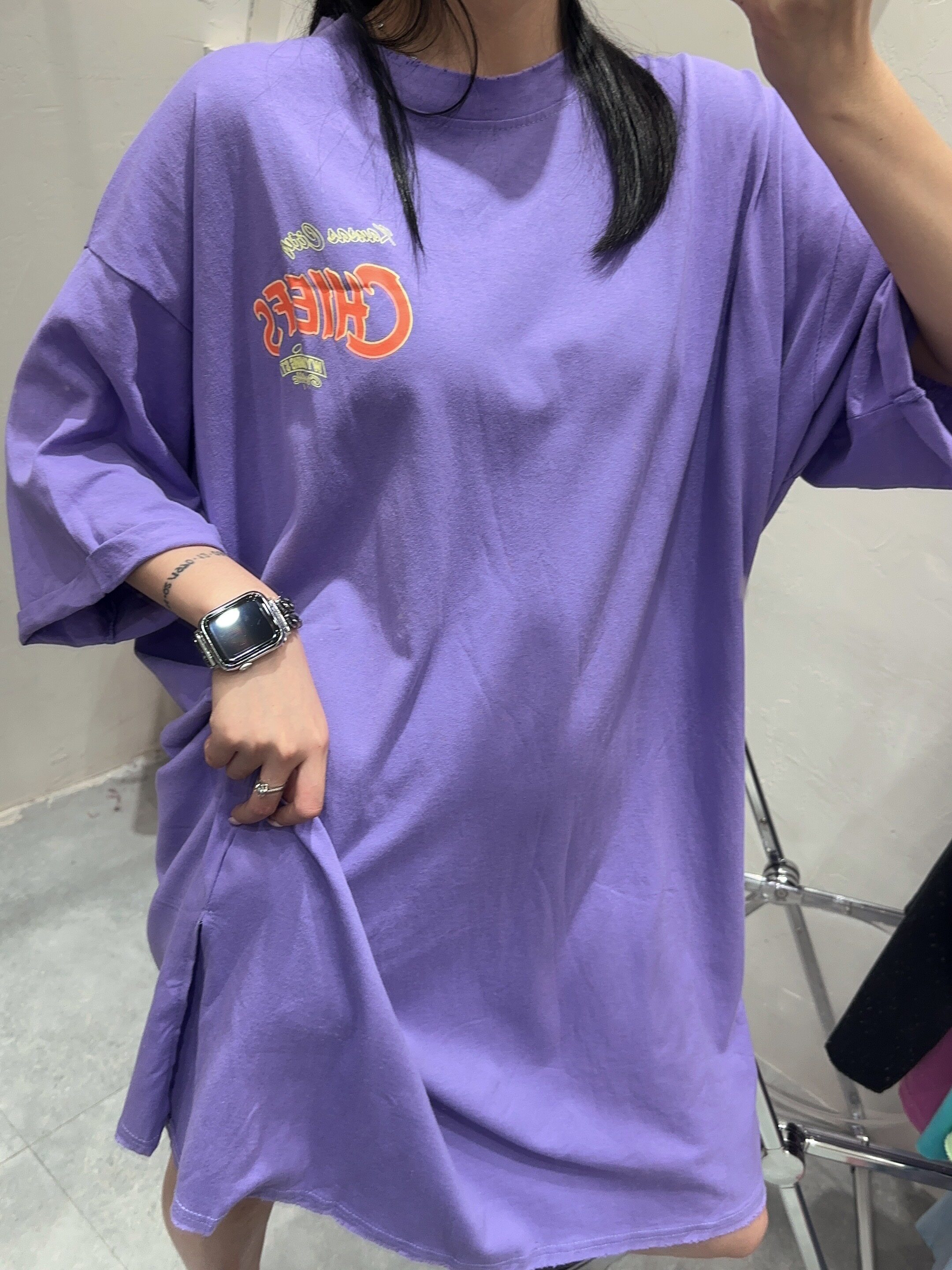 JLsunflower宽松oversize短袖T恤女夏中长胖mm时尚休闲上衣春夏款