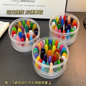 儿童塑料花生蜡笔矫正握姿绘画涂鸦易上色无毒可水洗不脏手蜡笔