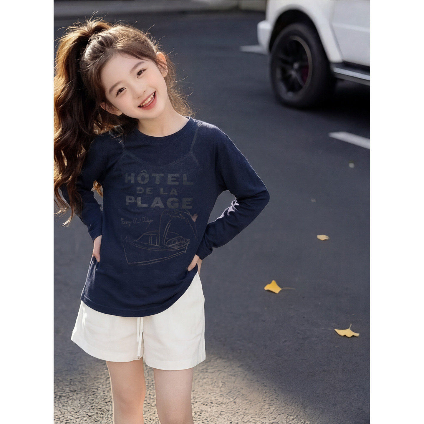 女童夏季薄款防晒T恤2026新款中大童百搭长袖皮肤衣儿童洋气罩衫