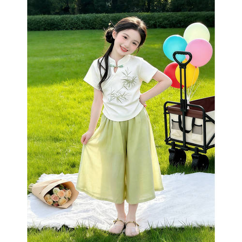 女童汉服夏装2026新款儿童夏季新中式国风衣服小女孩绝美古风套装