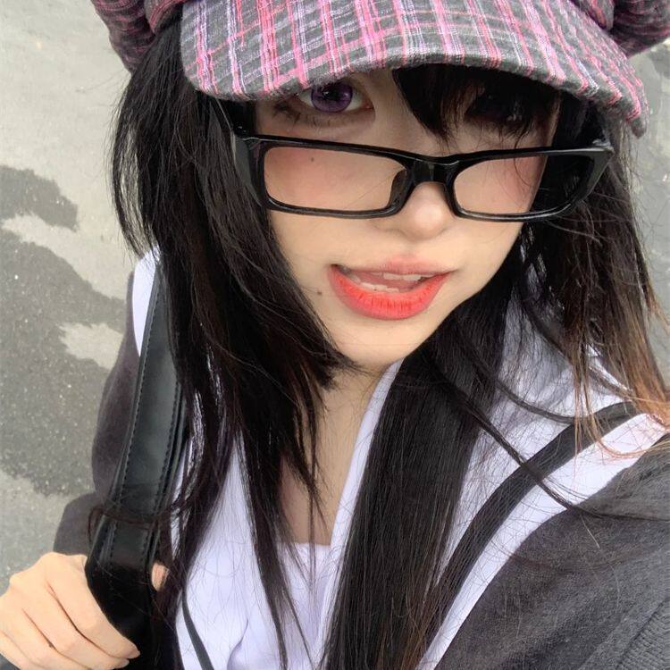 复古日系小方框防蓝光眼镜