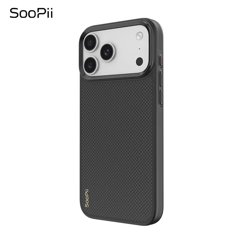 【日晷】SooPii适用iPhone17promax凯芙拉超薄磁吸手机壳新款17pro全包保护套芳纶纤维17pm高级感商务男软边