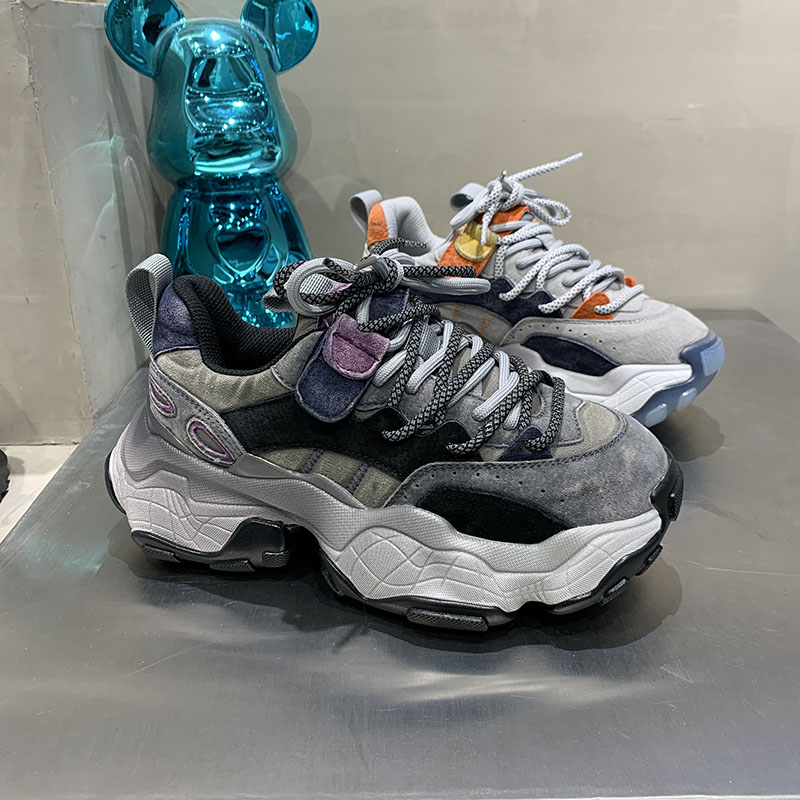 厚底增高运动鞋春秋冬季松糕底