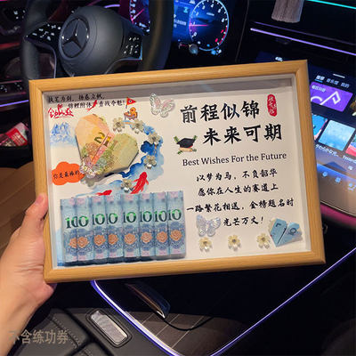 中高考冲刺金榜题名有钱花相框