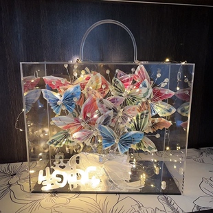 网红手工diy蝴蝶有钱花花束材料包装创意礼盒生日礼物送闺蜜女友